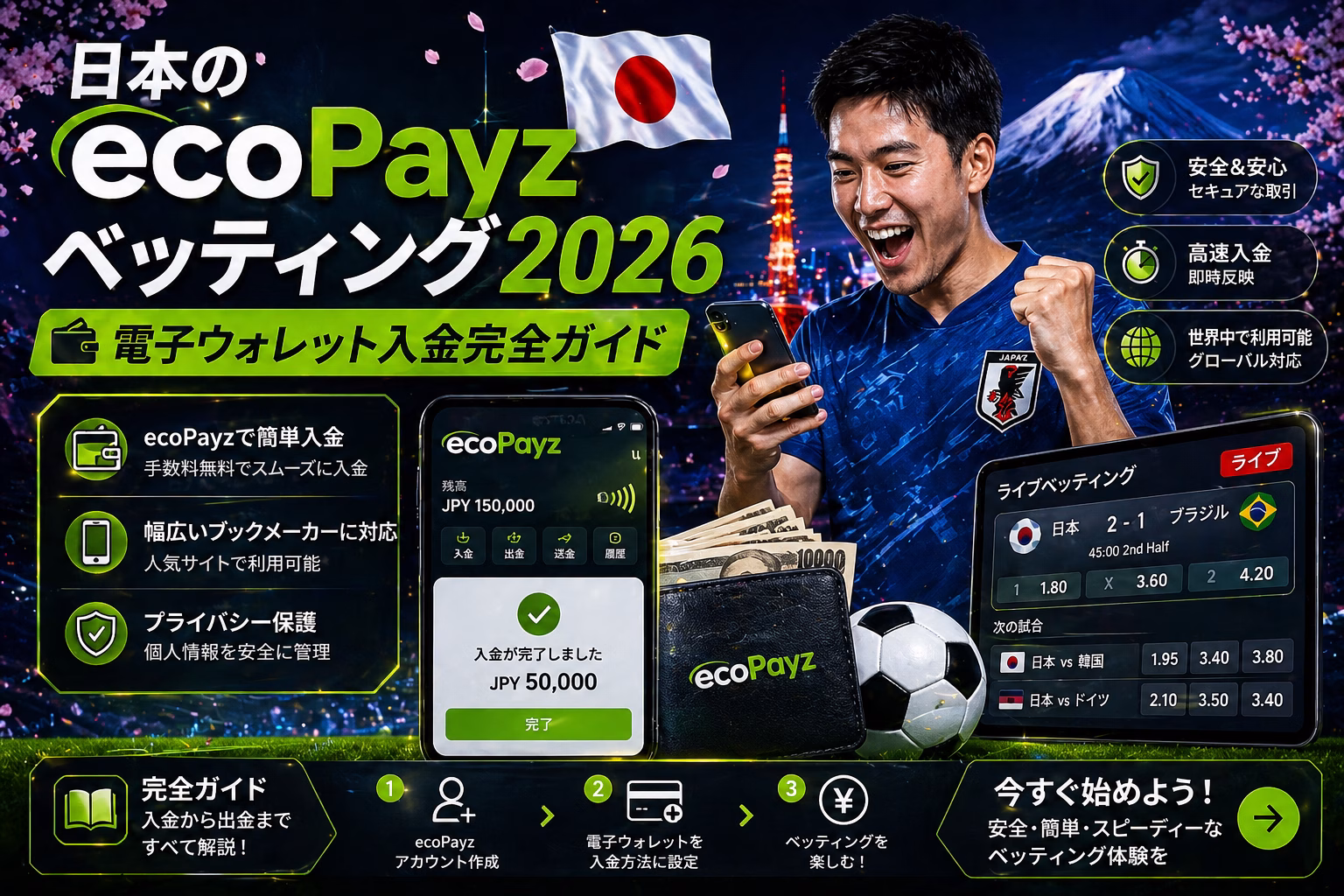 日本のecoPayzベッティング2026 完全ガイド