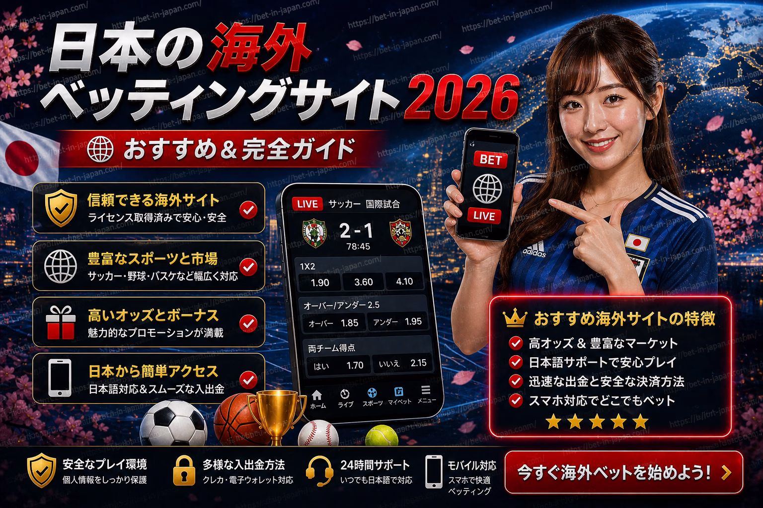 日本の海外ベッティングサイト2026 完全ガイド